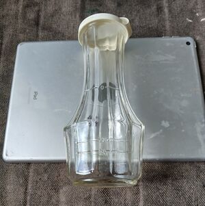Good Seasons Glass Salad Dressing Vinegar Oil Mixing Cruet Jar with Lid
